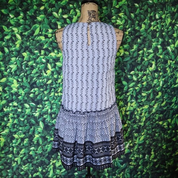 Waverly Grey Selena Dress Embroidered Floral Boho Blue Size Small - Picture 5 of 9